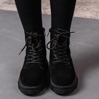 Женские зимние ботинки черные Bridget 3397 Ботинки женские выполнены из натураль. . фото 7