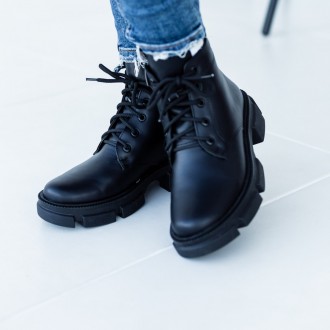 Женские ботинки черные зимние Dover 3332 Ботинки женские выполнены из натурально. . фото 3