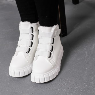 Женские зимние ботинки белые Hera 3409 Ботинки женские выполнены из искусственно. . фото 2