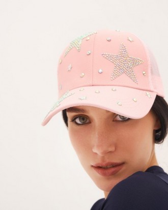 Комбинированная летняя кепка выполненная из розового хлопка и сетки декорированн. . фото 2