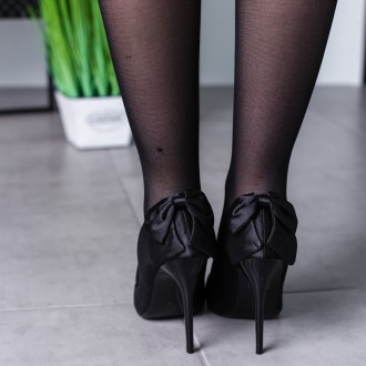 Женские туфли черные Slew 3449 Туфли женские выполнены из текстиля. Модель аккур. . фото 13