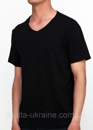 Эта черная футболка – выражение современного стиля и комфорта. Изготовленная из . . фото 4