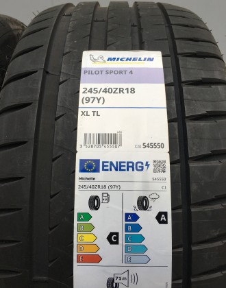 Продам НОВЫЕ летние шины:
245/40ZR18 97Y XL Pilot Sport 4 Michelin (Германия) -. . фото 3