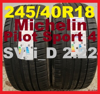 Продам НОВЫЕ летние шины:
245/40ZR18 97Y XL Pilot Sport 4 Michelin (Германия) -. . фото 2