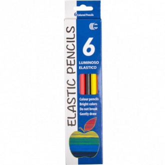 Набор цветных карандашей на 6 цветов в картонной упаковке. На изгиб немного "эла. . фото 5