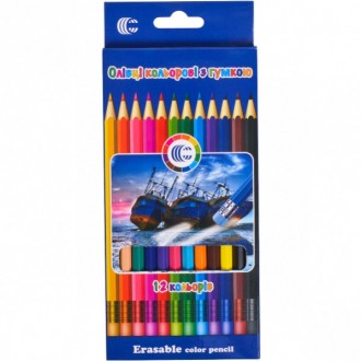 Набор цветных карандашей на 12 цветов эластичные в картонной упаковке. Мягкие цв. . фото 6