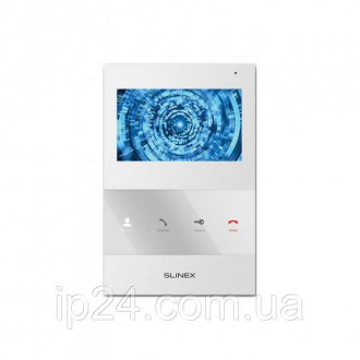 Видеодомофон Slinex SQ-04M white с цветным 4.3-дюймовым TFT-экраном, сенсорными. . фото 2