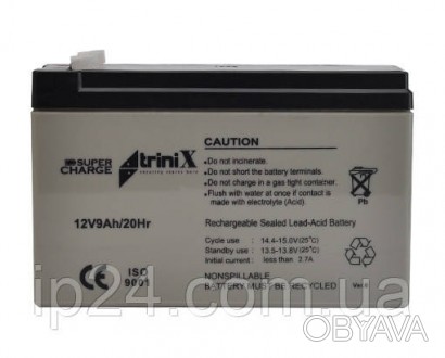 Аккумулятор Trinix 9 Ач 12В серии Super Charge отличается от аналогичных аккумул. . фото 1
