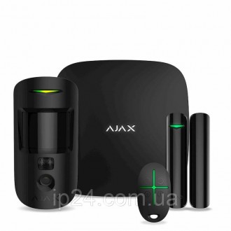  
Комплект беспроводной сигнализации Ajax StarterKit Cam black – комплект сигнал. . фото 2
