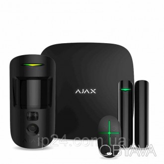  
Комплект беспроводной сигнализации Ajax StarterKit Cam black – комплект сигнал. . фото 1
