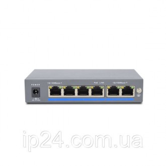 Коммутатор PoE-1006-4P/250m. Киев. фото 1 Коммутатор PoE-1006-4P/250m. Киев. фото 1