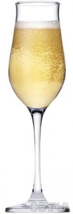 Набор фужеров Pasabahce Wavy для шампанского. В наборе 6 бокалов по 190мл. Легки. . фото 1