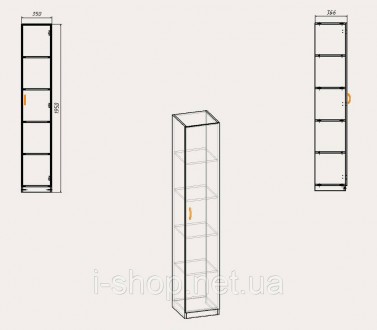 Габаритные размеры:
ширина - 350 мм,
высота - 1950 мм,
глубина - 366 мм.
Размер . . фото 9