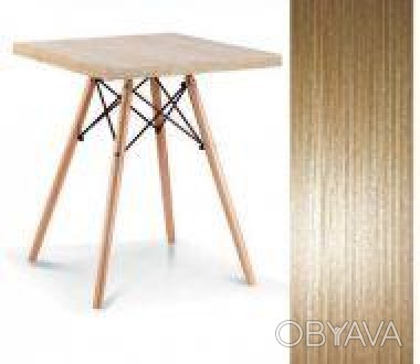 Обеденный стол, квадратный, столешница ;из HPL материала, размер 80*80 см, толщи. . фото 1