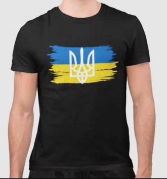 Футболка мужская черная с принтом Флаг Украины от бренда Тур
Футболки из этой ко. . фото 2