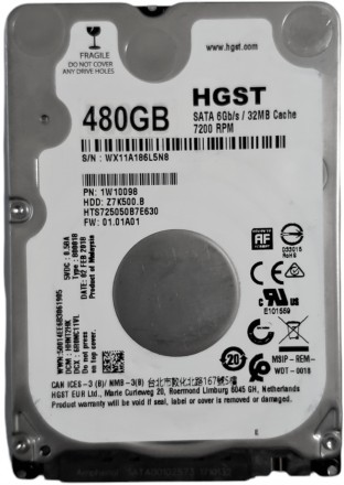 Жесткий диск HDD 480GB 7200rpm 32MB SATA III 2.5 Slim Hitachi Z7K500.B HTS725050. Киев. фото 1 Жесткий диск HDD 480GB 7200rpm 32MB SATA III 2.5 Slim Hitachi Z7K500.B HTS725050. Киев. фото 1
