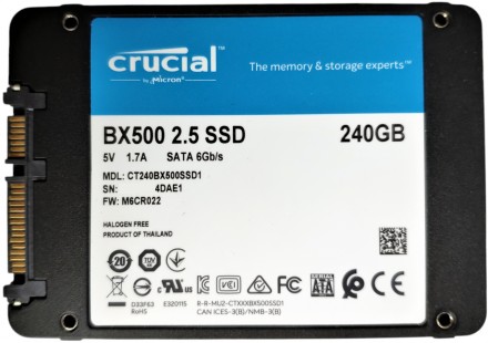
Твердотельный накопитель SSD 240GB SATA III 3D TLC 2.5" Crucial BX500 CT240BX50. . фото 11