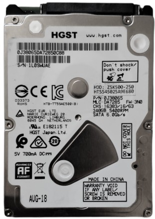 Жесткий диск HDD 240GB 5400rpm 8MB SATA III 2.5 Slim Hitachi Z5K500-250 HTS54502. Киев. фото 1 Жесткий диск HDD 240GB 5400rpm 8MB SATA III 2.5 Slim Hitachi Z5K500-250 HTS54502. Киев. фото 1
