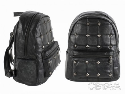 Рюкзак женский стеганый Черный. Имеет оригинальный дизайн и стиль. Рюкзак может . . фото 1