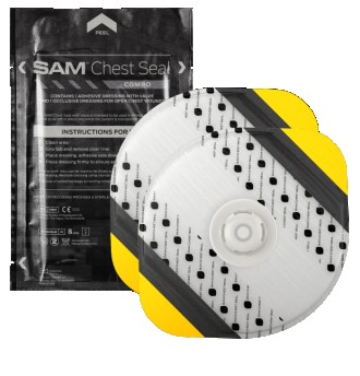 Комплект Sam Chest Seal Combo включает в себя удобно упакованные пластыри с одно. . фото 2