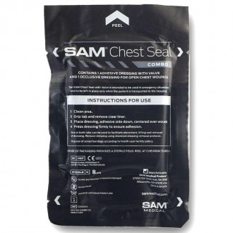 Комплект Sam Chest Seal Combo включает в себя удобно упакованные пластыри с одно. . фото 7