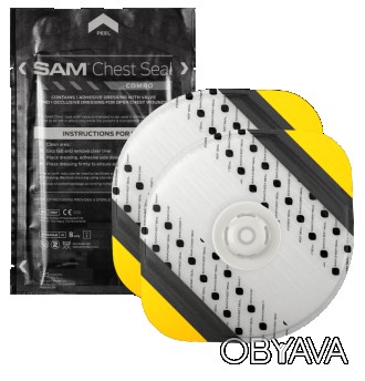 Комплект Sam Chest Seal Combo включает в себя удобно упакованные пластыри с одно. . фото 1