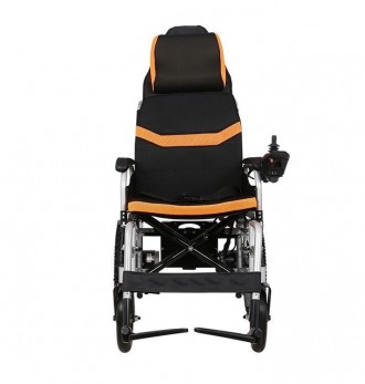 Складная электрическая коляска для инвалидов с подголовником D6036C. Литиевая ба. . фото 4