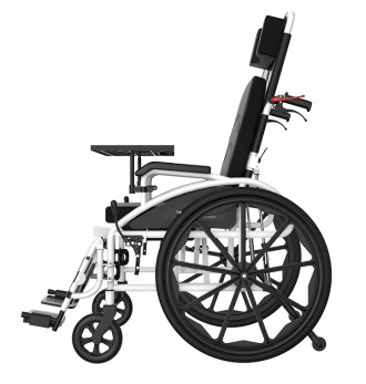 Ручная складная коляска для инвалидов с туалетом MIRID S119. Коляска со съемным . . фото 6