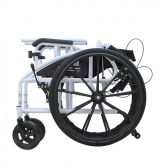 Ручная складная коляска для инвалидов с туалетом MIRID S119. Коляска со съемным . . фото 7
