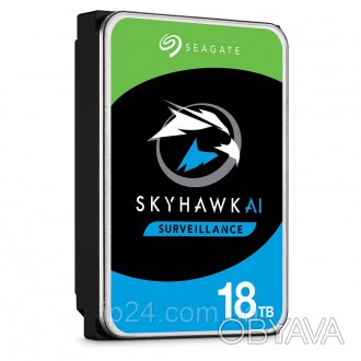 
	Жесткий диск серии SkyHawk AI ST18000VE002 на 18ТБ.
	Бренд: Seagate
 Бесперебо. . фото 1