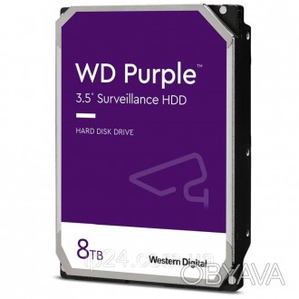 
	Жесткий диск серии WD Purple WD84PURZ на 8ТБ для работы в системах видеонаблюд. . фото 1