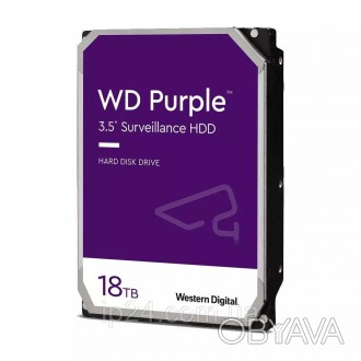 
	Жесткий диск серии WD Purple WD180PURZ на 18ТБ для работы в системах видеонабл. . фото 1