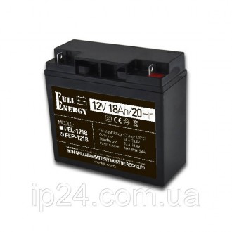 Аккумуляторная батарея FEP-1218 емкостью 18Ah/20Hr и рабочим напряжением 12V
	Ко. . фото 2