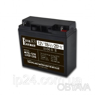 Аккумуляторная батарея FEP-1218 емкостью 18Ah/20Hr и рабочим напряжением 12V
	Ко. . фото 1