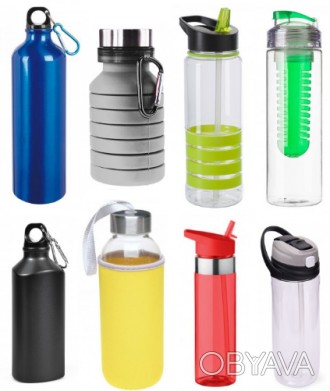 Бутылка для воды(питья), спортивная фляга - это оригинальный аксессуар в жаркую . . фото 1