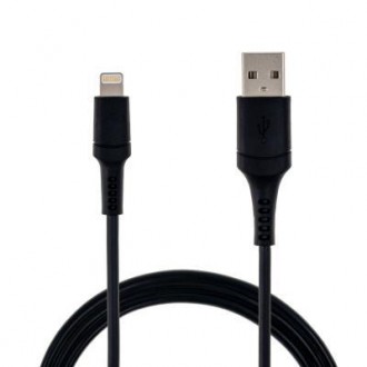 Тип - кабель; тип Вход - USB 2.0; тип Выход - Lightning; длина - 1 м; Цвет - чер. . фото 2