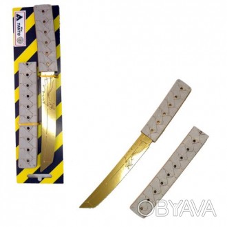 Нож сувенирный ""TANTO ЯКУДЗА GOLD"". Материал: фанера. Длина ножа - 28 см, шири. . фото 1