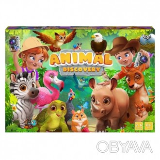 Интересная настольная игра "Animal Discovery" включает в себя: 56 карточек живот. . фото 1