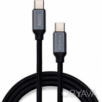 Тип - кабель; тип Вход - USB Type-C; тип Выход - USB Type-C; длина - 1 м; Цвет -. . фото 1