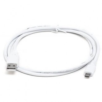 Тип - кабель; тип Вход - USB 2.0; тип Выход - micro USB; длина - 1 м; Цвет - бел. . фото 2