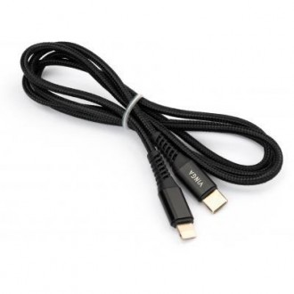 Тип - кабель; тип Вход - USB Type-C; тип Выход - Lightning; длина - 1 м; Цвет - . . фото 3