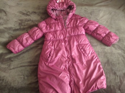 Двухсторонняя куртка пальто плащ на зиму- осень, на 8-10 лет, указано р.138, Гер. . фото 5