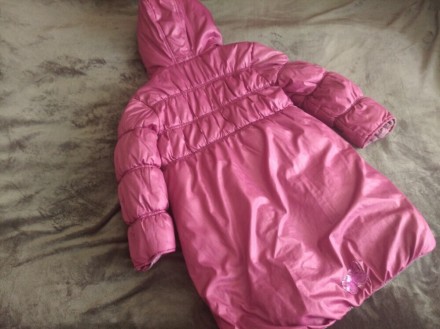Двухсторонняя куртка пальто плащ на зиму- осень, на 8-10 лет, указано р.138, Гер. . фото 6