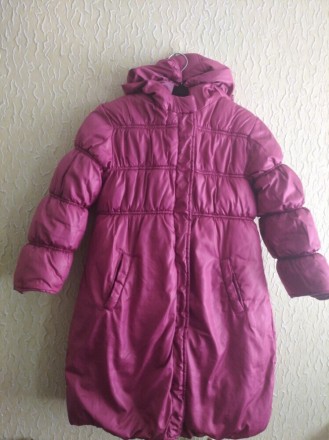 Двухсторонняя куртка пальто плащ на зиму- осень, на 8-10 лет, указано р.138, Гер. . фото 2