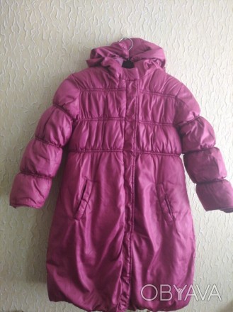 Двухсторонняя куртка пальто плащ на зиму- осень, на 8-10 лет, указано р.138, Гер. . фото 1