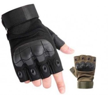 Тактические беспалые перчатки митенки Oakley с протектором (арт. 221731) Черный,. Хмельницький. фото 1 Тактические беспалые перчатки митенки Oakley с протектором (арт. 221731) Черный,. Хмельницький. фото 1