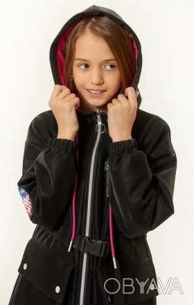 Стильная куртка для девочек от торговой марки DELORAS имеет множество модных эле. . фото 1