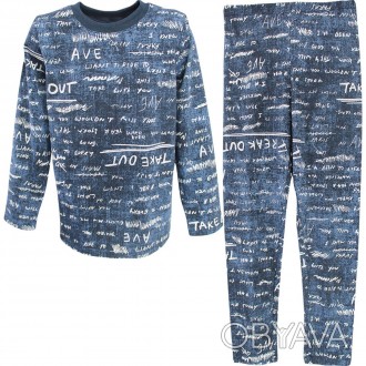 Пижама детская с брюками и кофтой на длинный рукав от фирмы «Ладан». Изготовлен . . фото 1