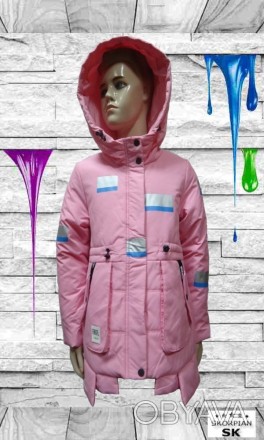 Куртка SCORPIAN для девочки Удлинённая модельВыполнена из водоотталкивающей ткан. . фото 1