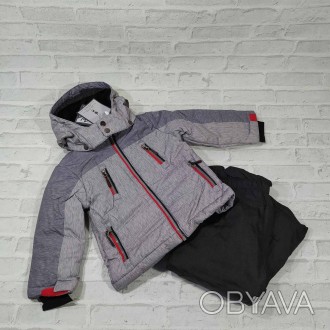 Зимний костюм детский, куртка и полукомбинезон для мальчиков, термокомплект от к. . фото 1